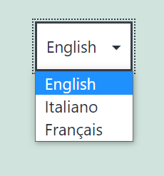 Dropdown with Twenty Twenty One theme