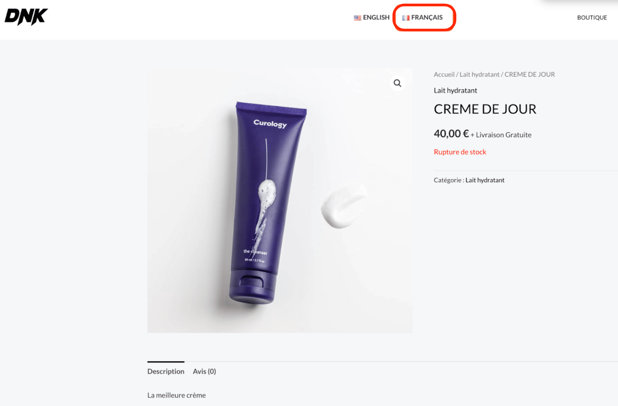 imported french product
