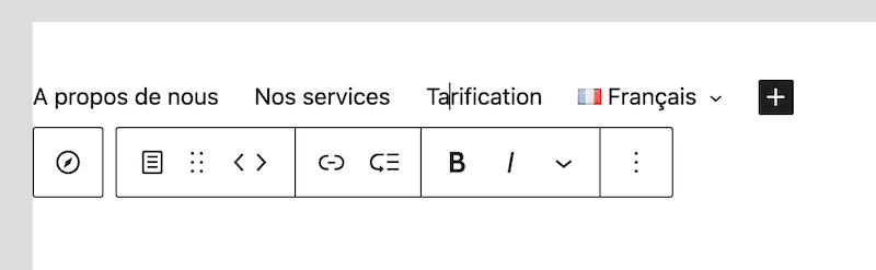 Editing the navigation menu in the secondary language