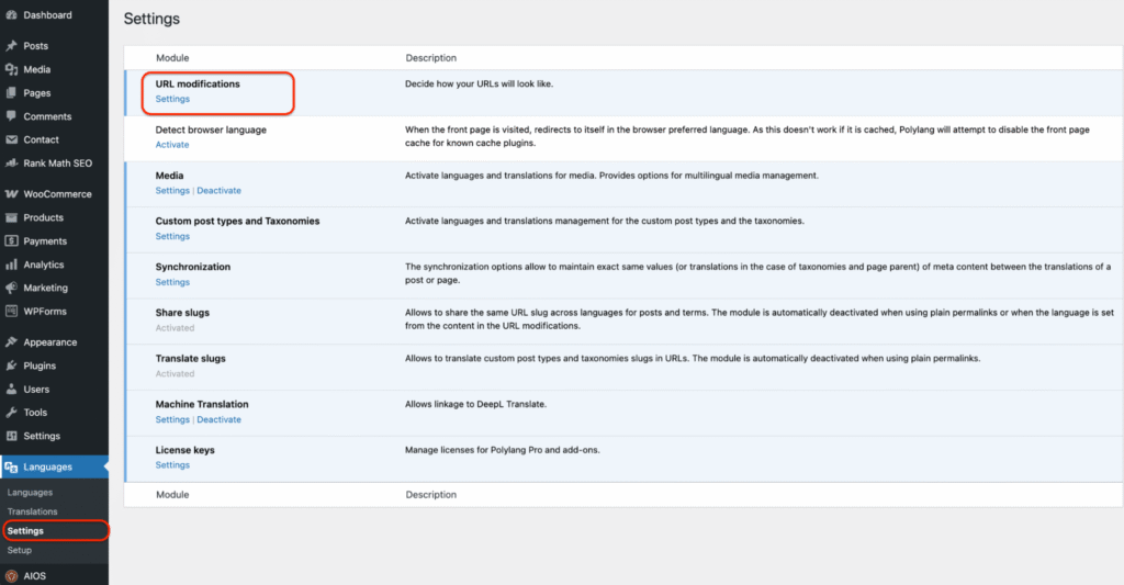 Url settings with polylang pro to build a successful multilingual site