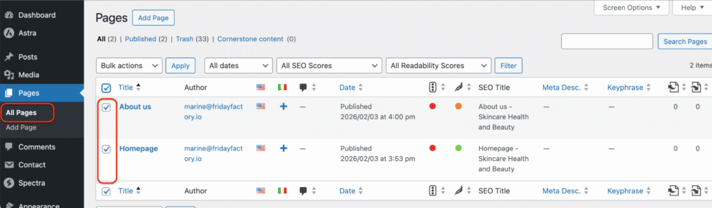 Content selection with Polylang pro for XLIFF Import