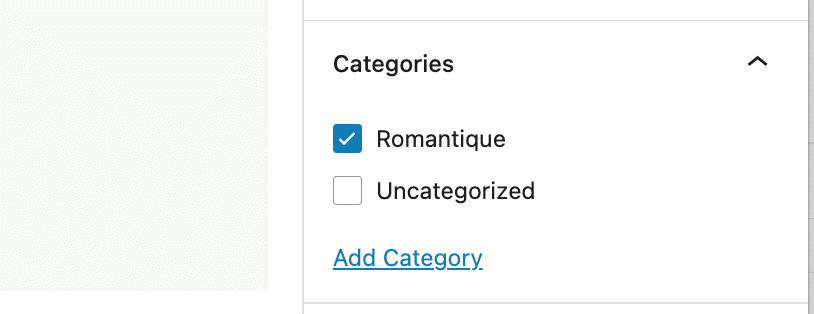 my category translated to french with deepl