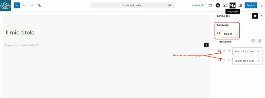 it show that editing for other languages is disabled