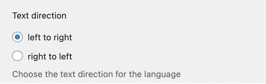Choosing text directionÂ