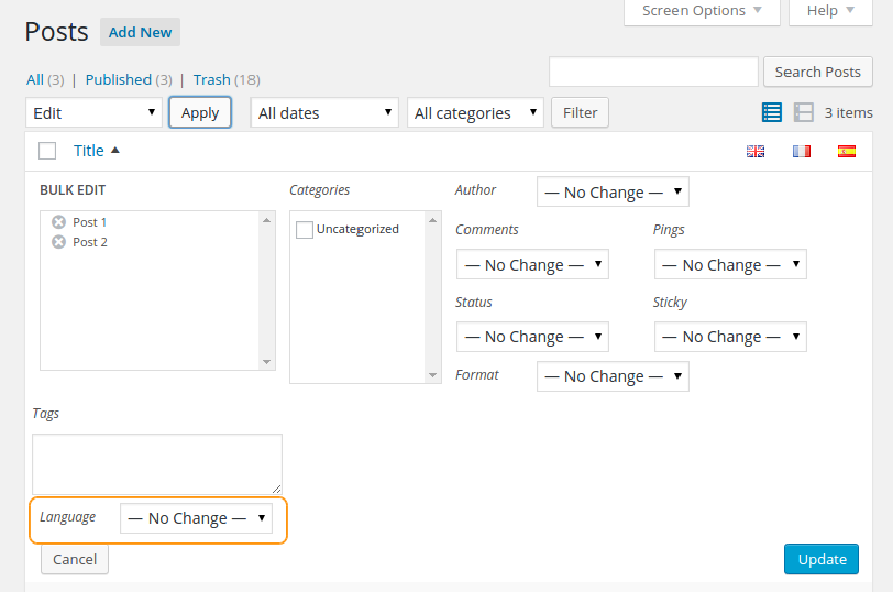 polylang language switcher